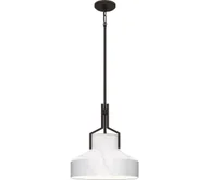 Lampy sufitowe - Quoizel QZ-BRECKEN-2P-OZ-ABG - Żyrandol BRECKEN 2xE27/60W/230V czarny/dekor marmuru - miniaturka - grafika 1