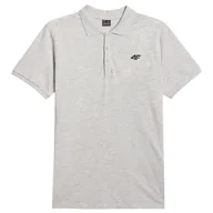 Koszulki sportowe męskie - Koszulka męska 4F Polo Shirt M366 Rozmiar: XL / Kolor: szary - miniaturka - grafika 1