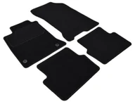 Dywaniki samochodowe - Renault Laguna Iii 2007-2015R. - Czarne Dywaniki Welurowe W Jakości Economy - miniaturka - grafika 1