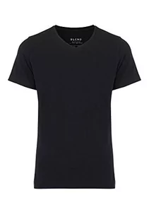 Koszulki męskie - Blend T-shirt męski z dekoltem w serek, 2 sztuki w opakowaniu, czarny (Black 70155), XXL - grafika 1