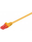 Kable miedziane - Goobay Kabel sieciowy CAT 6, U/UTP; CAT 6  0025 u/UTP Blue 0.25 m, żółty 4040849952494 - miniaturka - grafika 1