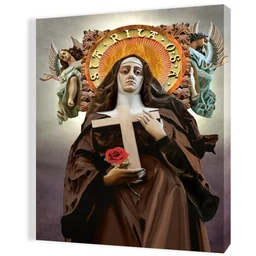 Obraz religijny na płótnie Święta Rita - Ikony i obrazy sakralne - miniaturka - grafika 1
