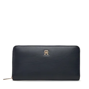 Duży Portfel Damski Tommy Hilfiger Th Icon Lrg Za AW0AW17744 Granatowy - Portfele - miniaturka - grafika 1