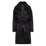 Płaszcze damskie - Damski płaszcz GUESS PATRIZIA BELTED COAT W3BL38WFR22-JBLK – Czarny - miniaturka - grafika 1
