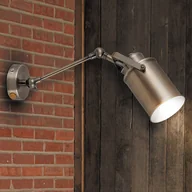 Lampy ścienne - Rabalux Kinkiet LAMPA ścienna PETER 5987 industrialna OPRAWA reflektorek na wysięgniku tuba antyczny brąz 5987 - miniaturka - grafika 1