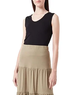 TOM TAILOR Damski Top Basic 1031805, 14482 - Deep Black, M - Koszulki i topy damskie - miniaturka - grafika 1