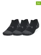 Skarpetki męskie - Under Armour Skarpety sportowe (3 pary) "Performance Tech" w kolorze czarno-antracytowym - miniaturka - grafika 1