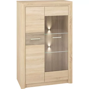 Kredens 06/S Castel ML Meble Sonoma Jasna, Sonoma Truflowa - Kredensy - miniaturka - grafika 1