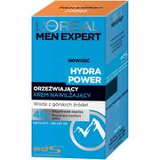 Kosmetyki do golenia - L'Oreal Paris Men Expert Hydra Power orzeźwiający krem nawilżający 50 ml - miniaturka - grafika 1