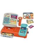 Zabawy w naśladowanie dorosłych - Kasa sklepowa z kalkulatorem na baterie - miniaturka - grafika 1