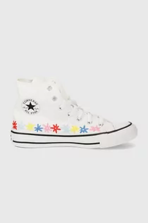Buty dla dziewczynek - Converse trampki dziecięce kolor biały - grafika 1