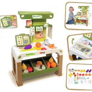 Smoby Bio Market Sklep z elektroniczną kasą 44 Akc - Zabawy w naśladowanie dorosłych - miniaturka - grafika 7