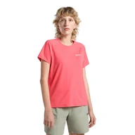 Koszulki i topy damskie - Damska koszulka z krótkim rękawem Jack Wolfskin PRELIGHT SWIFT T W sunset coral - XS - miniaturka - grafika 1
