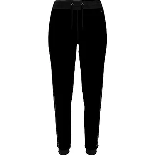 Spodnie damskie - Tommy Hilfiger Damskie spodnie dresowe z mankietami nr (rozmiar ext) spodnie dresowe, Czarny, S - grafika 1