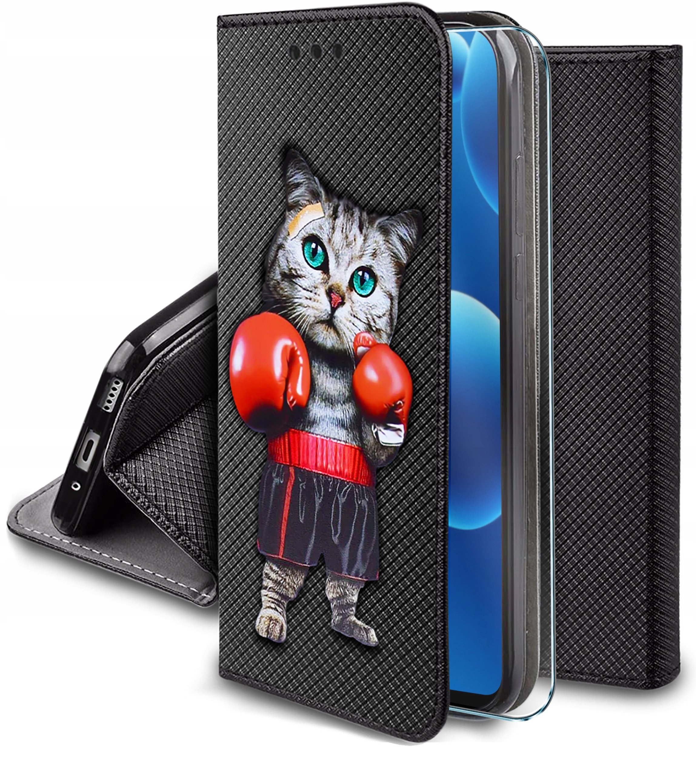 Etui do Samsung A36 5G MAGNET WZORY CASE PORTFEL + SZKŁO 9H