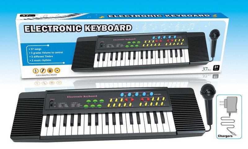 Organki, pianinko, keyboard z mikrofonem, 37 klawiszy