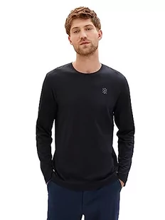 TOM TAILOR Męski T-shirt z długim rękawem, 10903 - antracyt szary, XL - Koszulki męskie - miniaturka - grafika 1