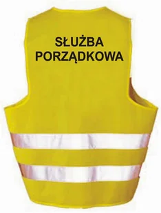 SŁUŻBA PORZĄDKOWA - Kamizelka z nadrukiem ostrzegawcza odblaskowa robocza LIBRES POLSKA SP - Odzież robocza - miniaturka - grafika 1