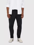 Spodnie męskie - Only & Sons Spodnie materiałowe Leo 22013002 Granatowy Slim Fit - miniaturka - grafika 1