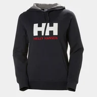 Bluzy damskie - Bluza Helly Hansen W HH Logo Hoodie granatowa - S - miniaturka - grafika 1
