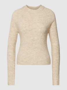 Sweter z dzianiny z raglanowymi rękawami model ‘ELLEN’ - Swetry damskie - miniaturka - grafika 1