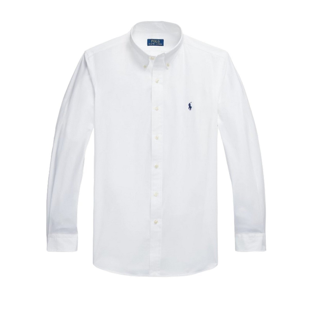 camicie casual uomo ralph lauren - cubdppcs-long sleeve-sport shirt - bianco
