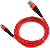 Kable USB - Kabel USB Vega REDX KABEL MICRO USB QC 3.0 FAST CHARGING FASTON QUICK CHARGE OPLOT WZMACNIANY 3M REDX NYLON> - miniaturka - grafika 1