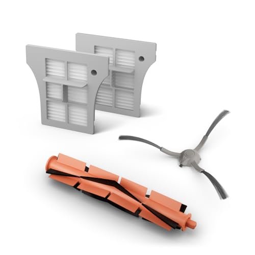 Philips Zestaw części zamiennych do robota odkurzająco-mopującego Philips HomeRun serii 5000, 2 filtry EPA10, 1 szczotka główna i 1 szczotka boczna, kompatybilne z serią 5000 (XV1453/10)