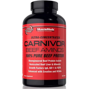 MUSCLEMEDS Carnivor Beef Aminos 300tabs - Aminokwasy - miniaturka - grafika 1