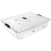 Pudła i pojemniki do przechowywania - Orion Pojemnik POD ŁÓZKO na kółkach schowek niski XXL 50L 80x60x20cm 154009 - miniaturka - grafika 1