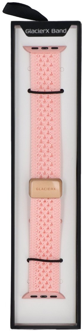 GlacierX pasek Nylon Dot Magnetic Buckle Rose do Apple Watch 38/40/41mm Różowy