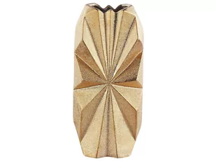 Wazon Dekoracyjny Ceramiczny 37 Cm Złoty Aelia - Wazony i flakony - miniaturka - grafika 1