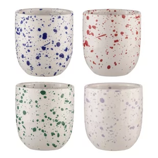 Białe kamionkowe kubki zestaw 4 szt. 350 ml Carnival – Ladelle - Kubki - miniaturka - grafika 1