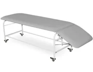 Meble i wyposażenie gabinetów medycznych - Norma-NP.55K szeroka kozetka lekarska 2-częściowa na kółkach - miniaturka - grafika 1