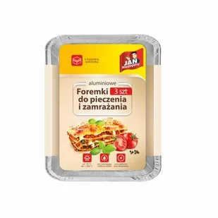 Jan Niezbędny Sarantis Foremki Aluminiowe Do Pieczenia i Zamrażania 3szt ZZAJAN118 - Formy do ciast - miniaturka - grafika 1