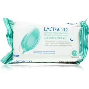 GlaxoSmithKline LACTACYD Antibacterial chusteczki do higieny intymnej 15 szt - Chusteczki do higieny intymnej - miniaturka - grafika 1