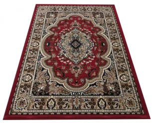 Brązowo Czerwony Zdobiony Dywan E2-W85 - Dywany - miniaturka - grafika 1