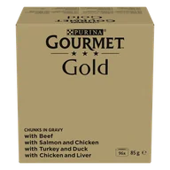 Mokra karma dla kotów - Purina Gourmet Gold Kawałki w sosie mix 96x85g - miniaturka - grafika 1