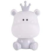 Lampy sufitowe - Polux Lampka nocna LED 2.5W HIPOPOTAM SZARY barwa ciepła biała 314765 - miniaturka - grafika 1