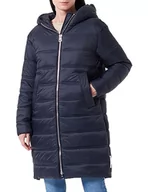 Płaszcze damskie - Marc O'Polo płaszcz, wyściełany, podwójny szew, z kapturem, kieszenie światowe, metalowy zamek błyskawiczny, Deep Blue Sea, 42 - miniaturka - grafika 1
