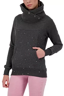 Swetry damskie - Alife and Kickin Damska bluza VioletAK B bluza damska sweter ze stójką sweter XS-XXL, Moonless Melange, M, Moon less melanż - grafika 1