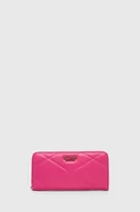 Portfele - Guess portfel damski kolor różowy - miniaturka - grafika 1