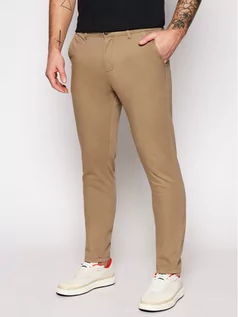 Spodnie męskie - Jack&Jones Spodnie materiałowe Marco Bowie 12150160 Beżowy Slim Fit - grafika 1