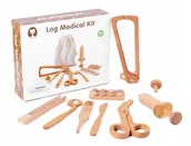Zabawy w naśladowanie dorosłych - DREWNIANY ZESTAW MAŁEGO LEKARZA DOKTORA AKCESORIA - miniaturka - grafika 1