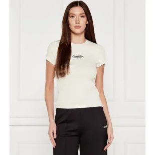 Guess Jeans T-shirt Slim Fit - Koszulki i topy damskie - miniaturka - grafika 1