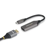 Adaptery i przejściówki - StarTech 112B-USBC-HDMI21 adapter kablowy 0,2 m USB Type-C HDMI Typu A (Standard) Szary - miniaturka - grafika 1