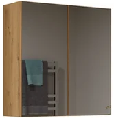Szafki łazienkowe - Lustrzana szafka nad umywalkę dąb artisan A9-B82 - miniaturka - grafika 1