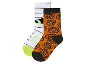 Skarpetki dla dzieci - lupilu® Skarpetki dziecięce, 2 pary (Biały/ pomarańczowy, 19/22) - miniaturka - grafika 1