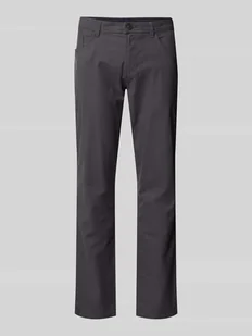 Chinosy o kroju tapered fit z fakturowanym wzorem - Spodnie męskie - miniaturka - grafika 1