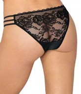 Majtki damskie - RÓŻA Halika Figi damskie CZARNE z regulacją r. S/M - miniaturka - grafika 1